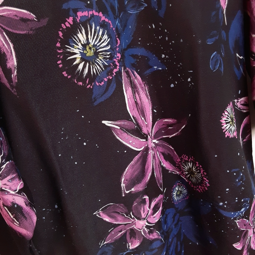 PUMA Archive Floral Logo Print Mini Shirt Dress Size Medium - Picture 4 of 6
